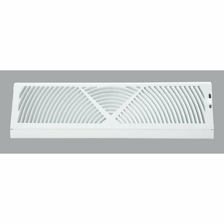 HOME IMPRESSIONS 18 In. White Steel Baseboard Diffuser 1BB1800WH